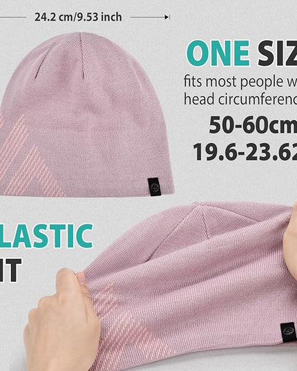 Beanie for Men, Soft Cotton Beanie for Women, Warm Unisex Winter Hat, Running Skull Cap for Cold Weather Activities