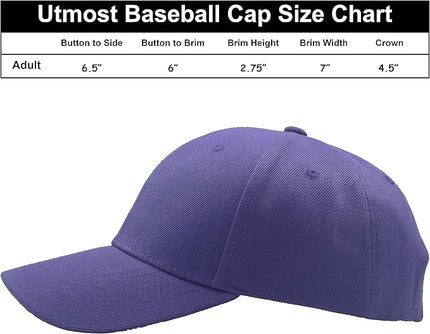 Utmost Structured Baseball Cap with Adjustable Closure - Performance Hat for Outdoor Activities