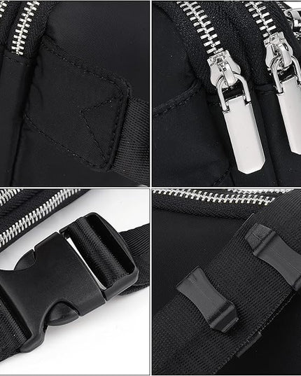 UTO Fanny Pack for Women Crossbody Trendy Fashion Belt Purse Chest Waist Hip Bumbag for Outdoor Shopping Travel Hiking