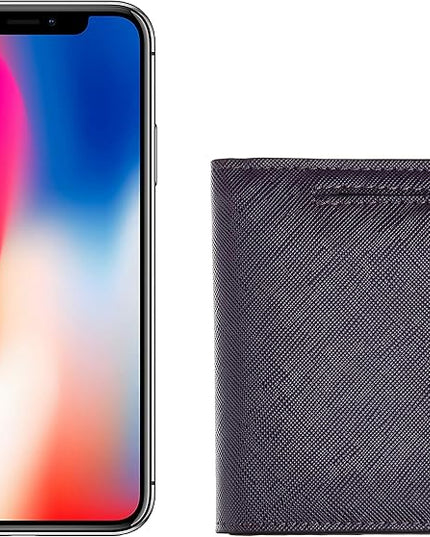 Toughergun Women’s Small Slim Leather Wallet with RFID Protection, Compact Bifold Mini Purse with Clear ID Window