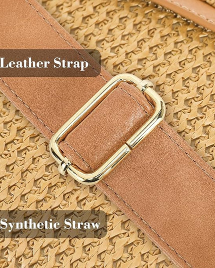 INICAT Faux Straw Crossbody Bags Beach Gifts Valentines Day Her Cruise Ship Essentials Women Summer Small Sling Purses