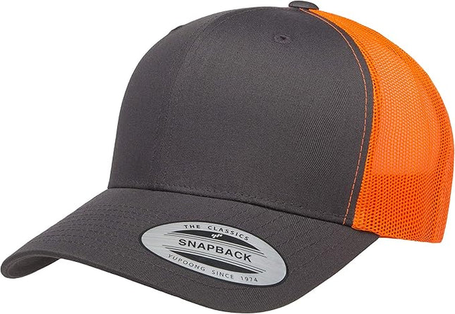 Yupoong Classic Premium Mesh 6 Panel Retro Trucker Cap | Mid Profile Snapback | OSFA | Bulk Pack Available