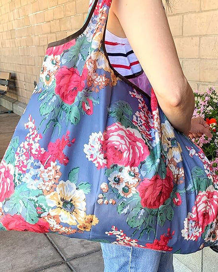 allydrew Large Foldable Tote Nylon Reusable Grocery Bags