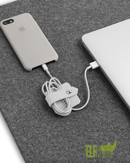 Cord Organizer Earbuds Holder Earphone Wrap Earphones Organizer Headset Headphone Earphone Wrap Winder Cord Manager Cable Winder Gray