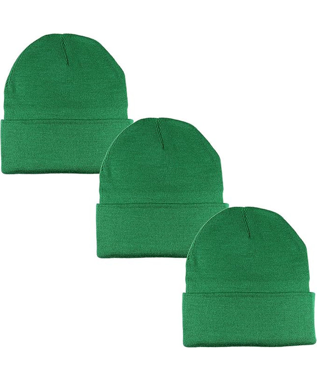 Gelante Unisex Beanie Cap Knitted Warm Solid Color