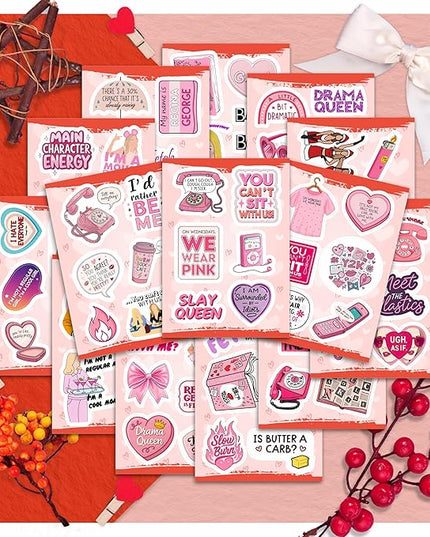 100Pcs Burn Book Stickers for Laptop, Waterbottle - Burn Book Party Decorations & Favors - Gift for Women & Men