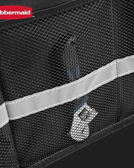 Rubbermaid Car Organizer, Collapsible Trunk Organizer, Multi-Compartment Car Storage Organization for Car Accessories, 3 Compartments With Cover, 23.23"*12.99"*11.81"