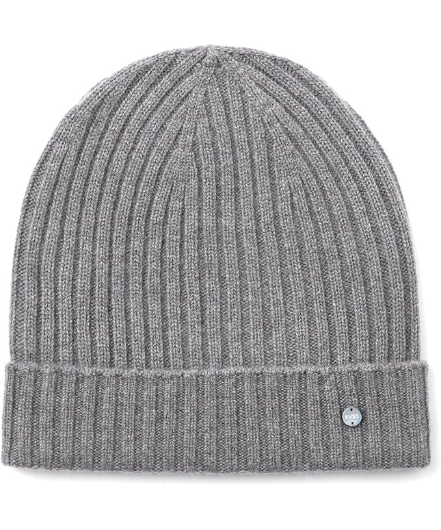 KVSS 100% Pure Cashmere Beanie for Women & Men Knit Winter Hat Cuff Rib Cap | Luxury from Inner Mongolia