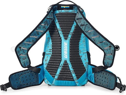 USWE Shred 16L Backpack, a High End Daypack for MTB, E-MTB, Mountain Bike, Blue