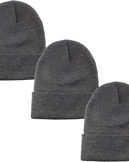 Gelante Unisex Beanie Cap Knitted Warm Solid Color