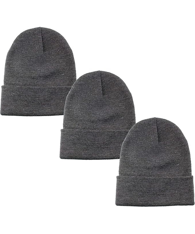 Gelante Unisex Beanie Cap Knitted Warm Solid Color