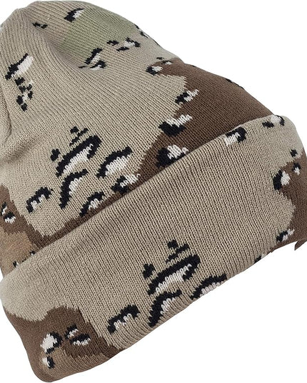 Gelante Unisex Beanie Cap Knitted Warm Solid Color