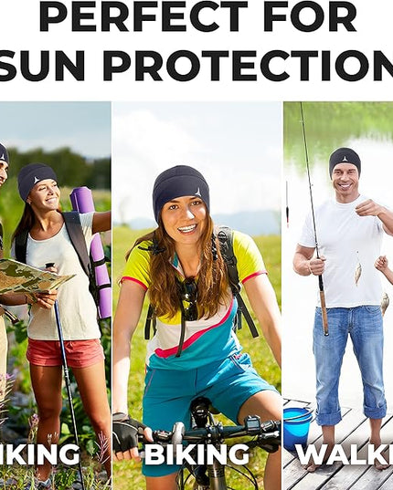 Helmet Liner Sweat Wicking Skull Cap Beanie. Ultimate Performance Moisture Wicking. Fits Under Helmets