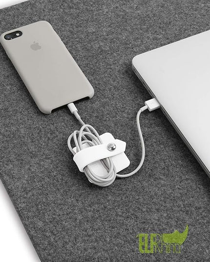 Cord Organizer Earbuds Holder Earphone Wrap Earphones Organizer Headset Headphone Earphone Wrap Winder Cord Manager Cable Winder White