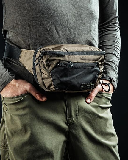 Eberlestock Bando Bag - Tactical Men's Fanny Pack w/Adjustable Waist Belt, Zippered Pockets, Compact Lightweight Belt Bag