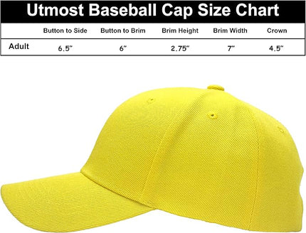 Utmost Structured Baseball Cap with Adjustable Closure - Performance Hat for Outdoor Activities