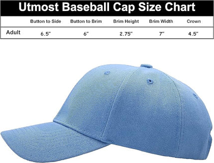 Utmost Structured Baseball Cap with Adjustable Closure - Performance Hat for Outdoor Activities