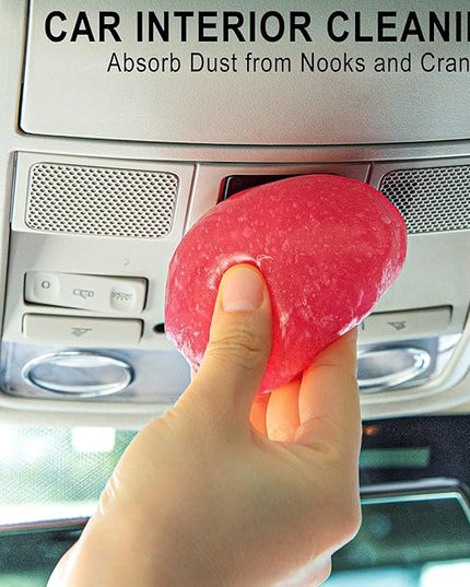 TICARVE Car Cleaning Gel Detailing Putty Car Putty Auto Detailing Tools Car Interior Cleaner Cleaning Slime Car Accessories Keyboard Cleaner Rose/NT WT: 5.6 oz (160 gr)