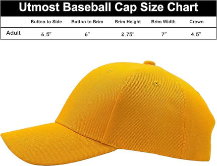 Utmost Structured Baseball Cap with Adjustable Closure - Performance Hat for Outdoor Activities