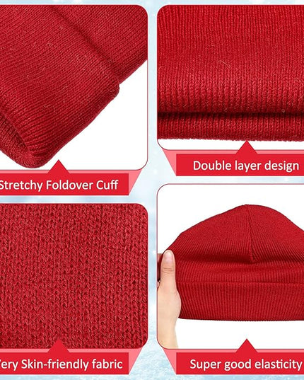 SATINIOR 56 Pieces Bulk Winter Beanies Gloves Set Touchscreen Gloves Hats Combo Pack for Winter Homeless Men Women