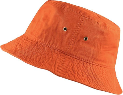 The Hat Depot Bucket Hat - Unisex 100% Cotton & Denim UPF 50 Packable Summer Travel Beach Sun Hat