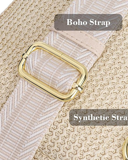 INICAT Faux Straw Crossbody Bags Beach Gifts Valentines Day Her Cruise Ship Essentials Women Summer Small Sling Purses