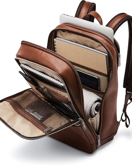 Samsonite Classic Leather Slim Backpack