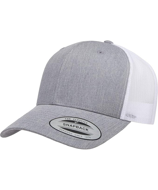 Yupoong Classic Premium Mesh 6 Panel Retro Trucker Cap | Mid Profile Snapback | OSFA | Bulk Pack Available