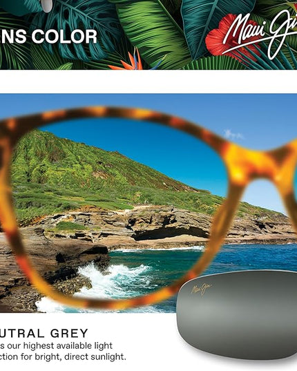 Maui Jim unisex-adult Hiehie Round Sunglasses