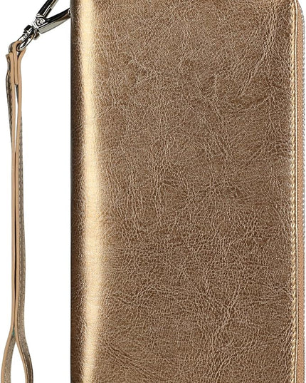 Lavemi Small Compact Women Wallet RFID Blocking Genuine Leather Bifold Purse with ID Windows
