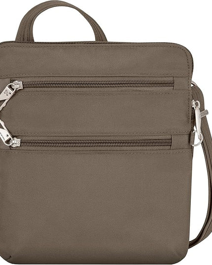 Travelon Anti-theft Classic Slim Double Zip Crossbody