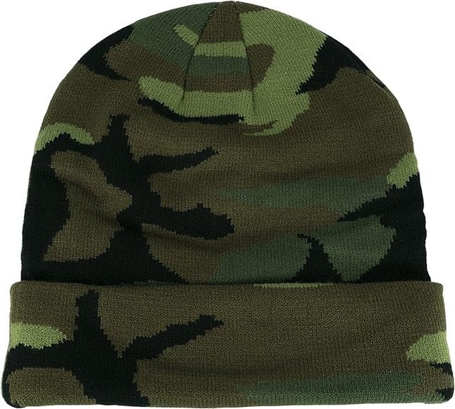 Gelante Unisex Beanie Cap Knitted Warm Solid Color and Multi-Color Multi-Packs