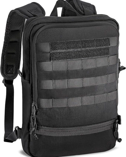Cargo Works® 15" Black Tactical Laptop Backpack For Men, EDC Backpack with MOLLE Attachements, Survival Tactical Backpack for 1 Day