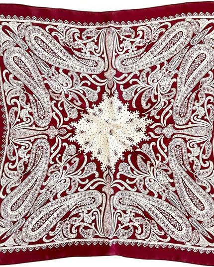 Head Bandanas Scarf for Women Silk Satin Hair Scarf Lightweight Vintage Fashion Square Neck Scarves Gift