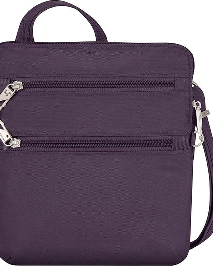 Travelon Anti-theft Classic Slim Double Zip Crossbody