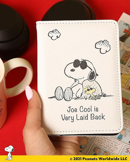 Peanuts Joe Cool Snoopy Passport Cover Official License, Cute Passport Holder for Travel, Snoopy Gifts