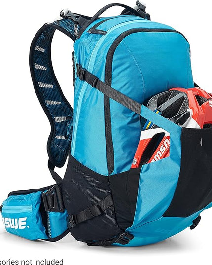 USWE Shred 16L Backpack, a High End Daypack for MTB, E-MTB, Mountain Bike, Blue