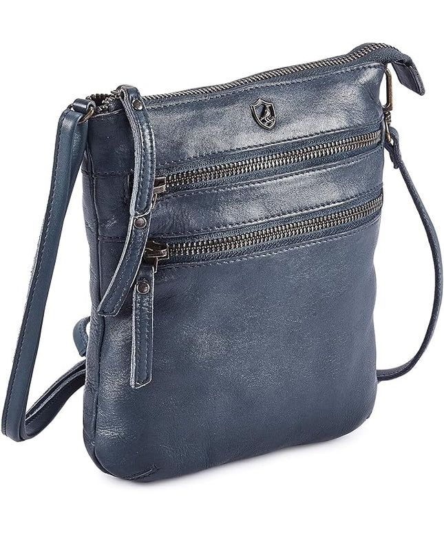 Crossbody Sling Bag for Women Small Real Leather Purse Vintage Travel Crossover Shoulder Bag Handmade