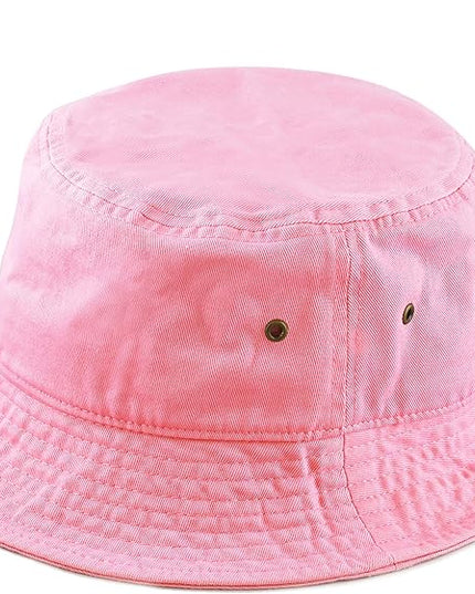 The Hat Depot Bucket Hat - Unisex 100% Cotton & Denim UPF 50 Packable Summer Travel Beach Sun Hat
