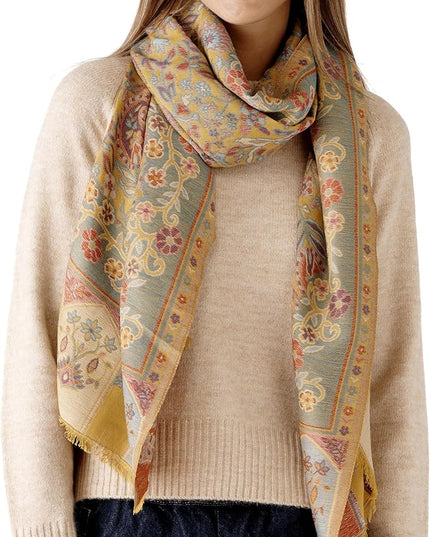 Scarf for Women Spanish Design Elegant Long Shawl Scarves for Summer Fall