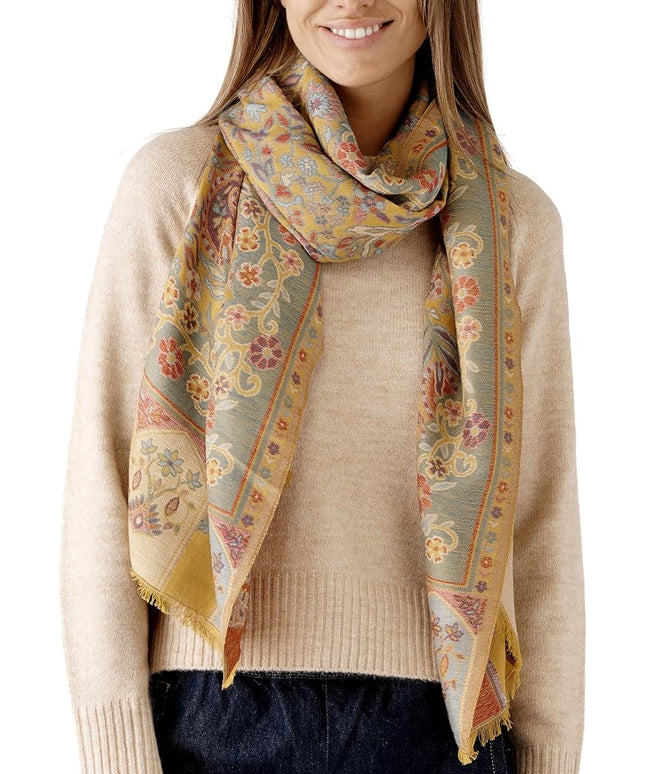 Scarf for Women Spanish Design Elegant Long Shawl Scarves for Summer Fall