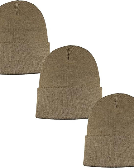 Gelante Unisex Beanie Cap Knitted Warm Solid Color