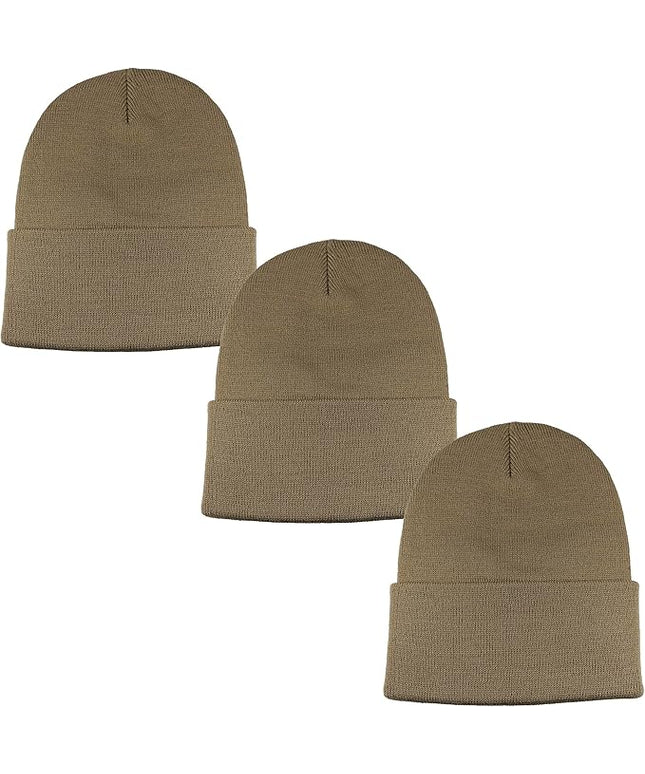 Gelante Unisex Beanie Cap Knitted Warm Solid Color