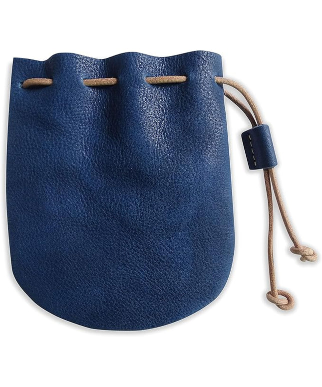 Fantastic Workmanship Genuine Leather Drawstring Coin Purse