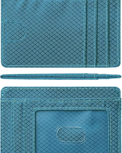 Artpaxy Slim Wallet for Men & Women, Minimalist Front Pocket Card Holder for Travel, RFID Blocking, Water Resistant Nylon Wallet for ID & Cash & Credit Card