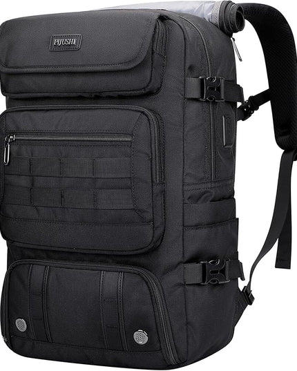 PIJUSHI Travel Backpack for Women Carry on Luggage Backpack Airline Approved Duffle Bag Rucksack with Shoe Compartment(PE048 Black)