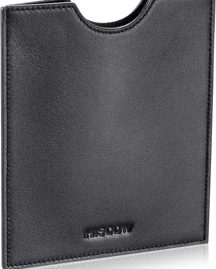 HISCOW Minimalist Passport Sleeve - Italian Calfskin (Black)
