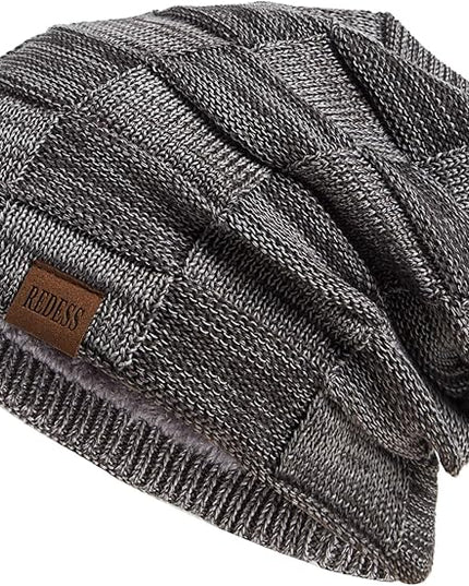 REDESS Beanie Hat for Men and Women Winter Warm Hats Knit Slouchy Thick Skull Cap