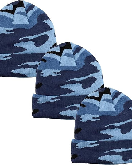 Gelante Unisex Beanie Cap Knitted Warm Solid Color