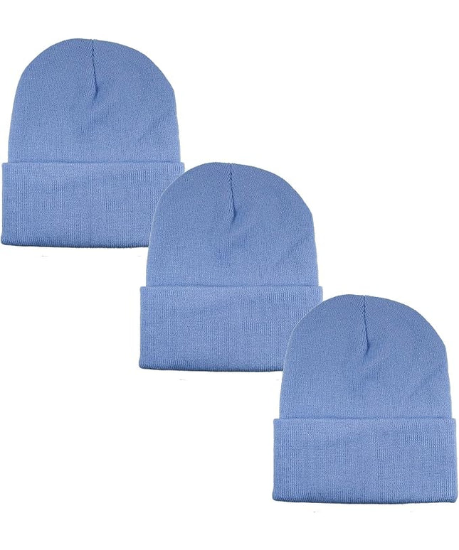 Gelante Unisex Beanie Cap Knitted Warm Solid Color